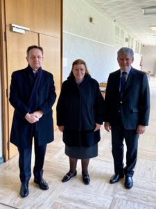 Visite de S. E. Mme Dr Lina Mendoni, Ministre de la culture et des sports de la République hellénique