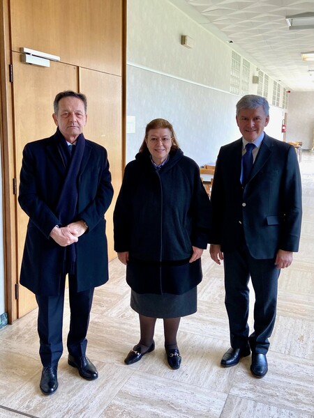 Visite de S. E. Mme Dr Lina Mendoni, Ministre de la culture et des sports de la République hellénique