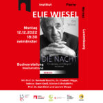Buchvorstellung Elie Wiesel, Die Nacht [1958], Freiburg i. B., Herder, 2022.